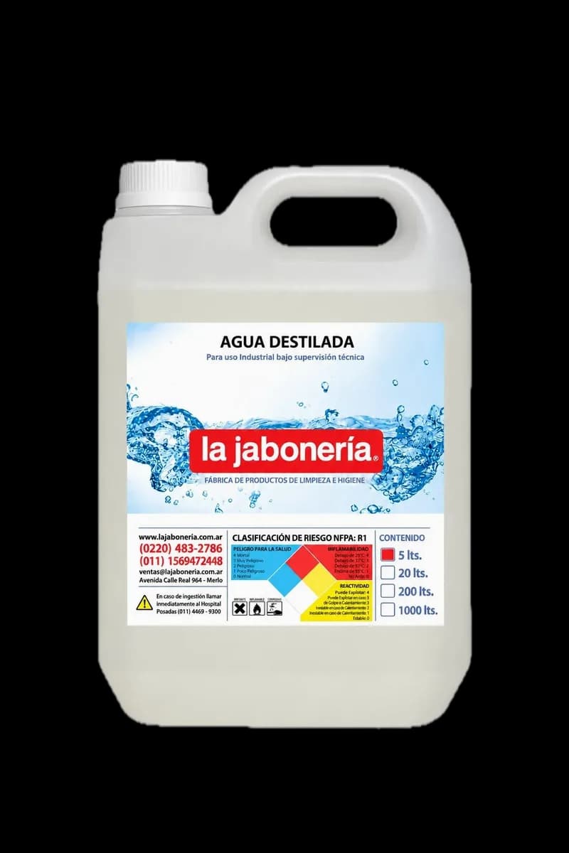 Agua destilada