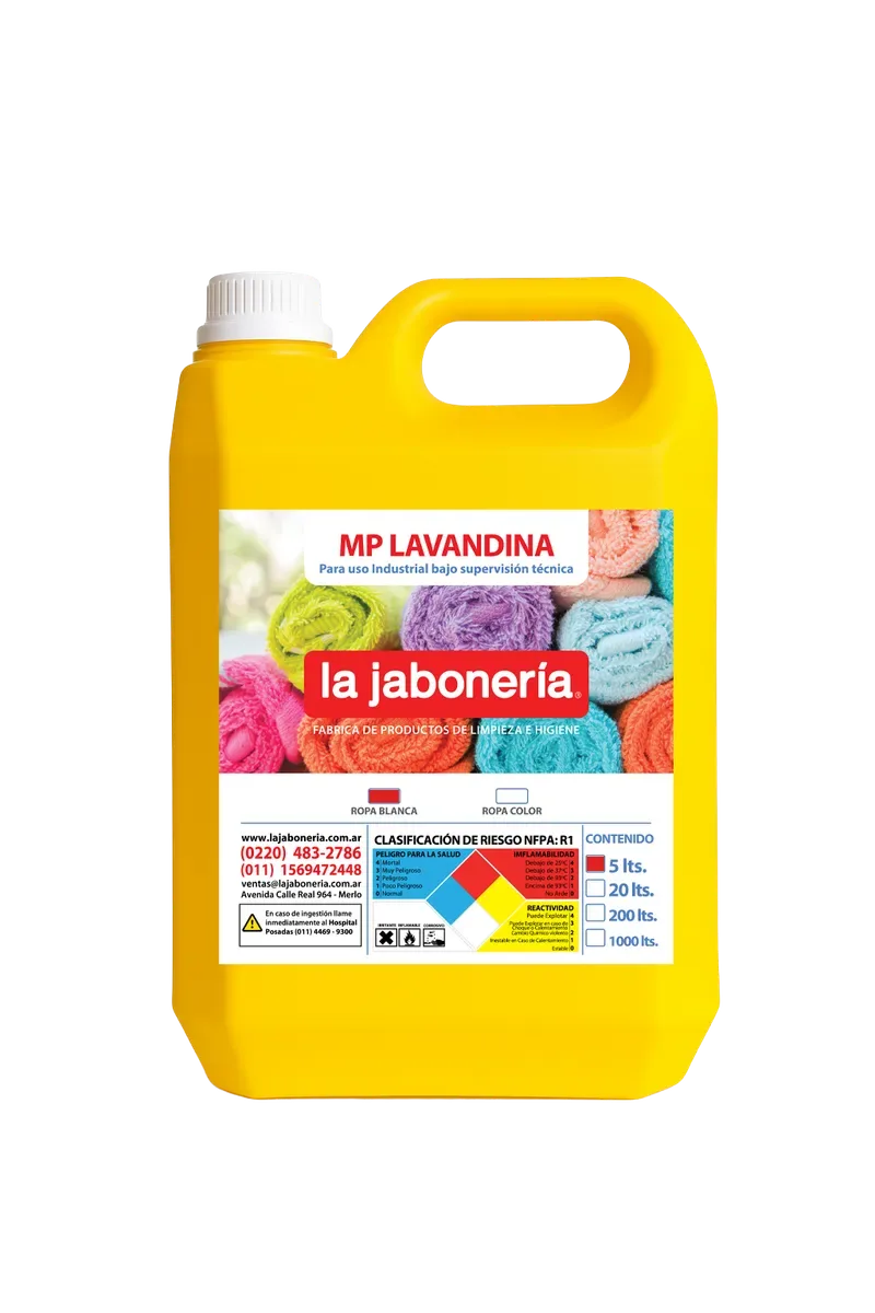 Lavandina Ropa Blanca — Lavado de Ropa · La Jabonería