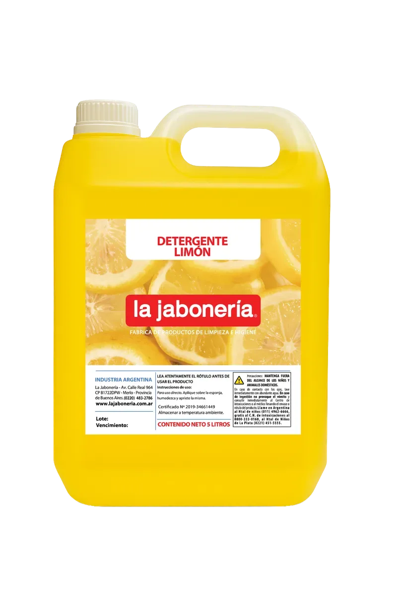 Detergente de Limón — Lavado de Vajilla · La Jabonería