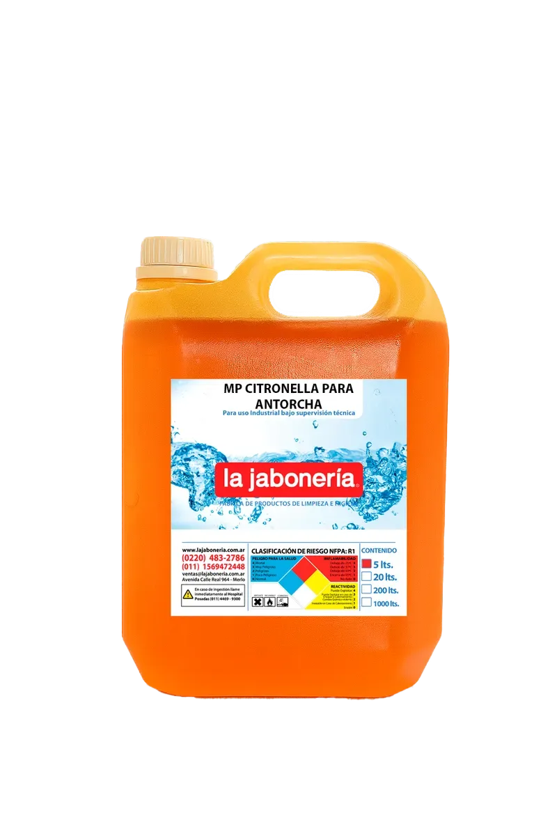 Citronella para Antorcha — Limpieza · La Jabonería