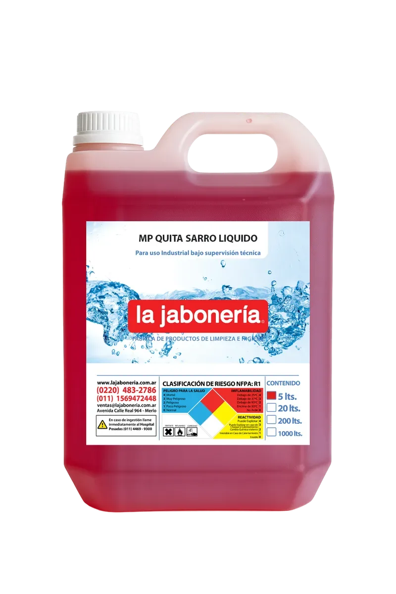 Quita Sarro Líquido — Limpieza · La Jabonería