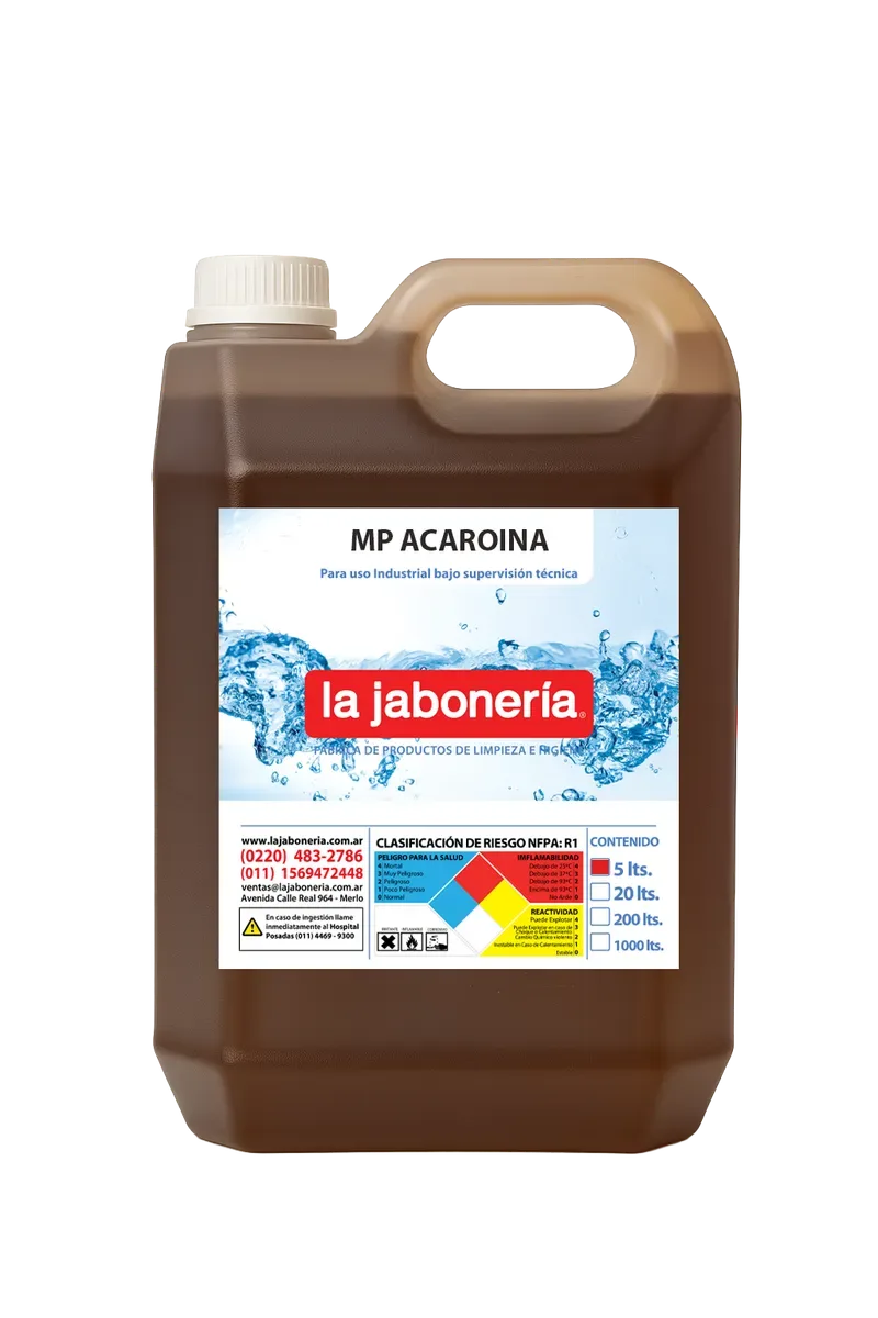 Acaroina — Limpieza · La Jabonería