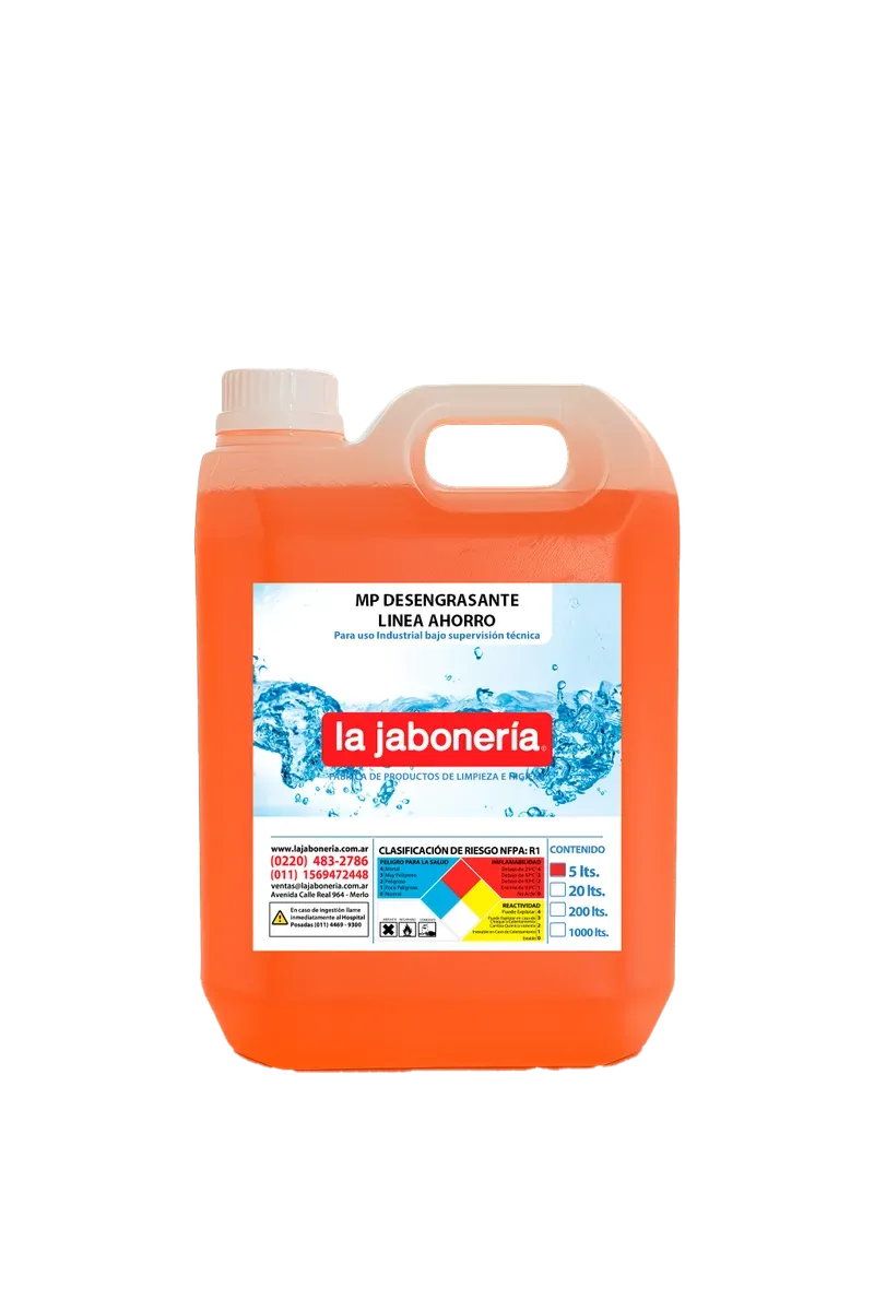 Desengrasante Línea Ahorro — Desinfección · La Jabonería